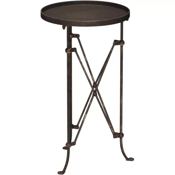 Creative CoOp Round Bronze Metal Accent TableBronze