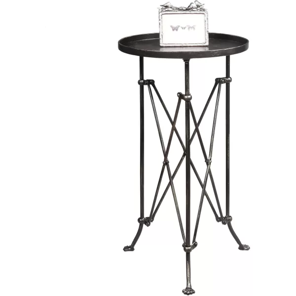 Creative CoOp Round Bronze Metal Accent TableBronze