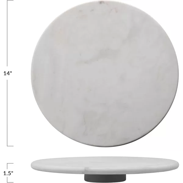 Creative CoOp White Marble Lazy Susan