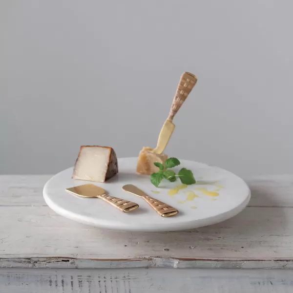 Creative CoOp White Marble Lazy Susan