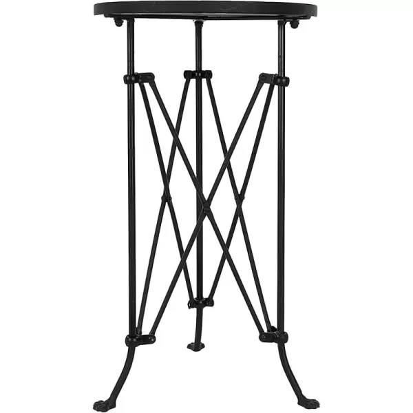 Creative CoOp Round Bronze Metal Accent TableBlack