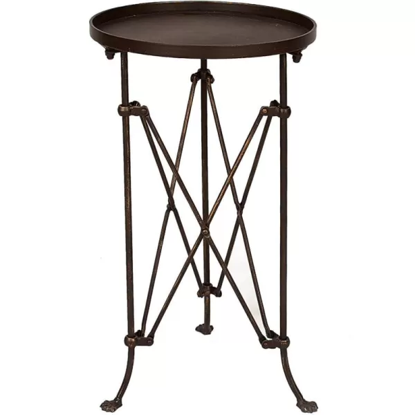 Creative CoOp Round Bronze Metal Accent TableBronze