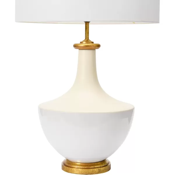 Ceramic Table Lamp with Linen Shade Cream