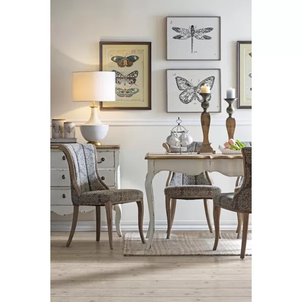 Ceramic Table Lamp with Linen Shade Cream