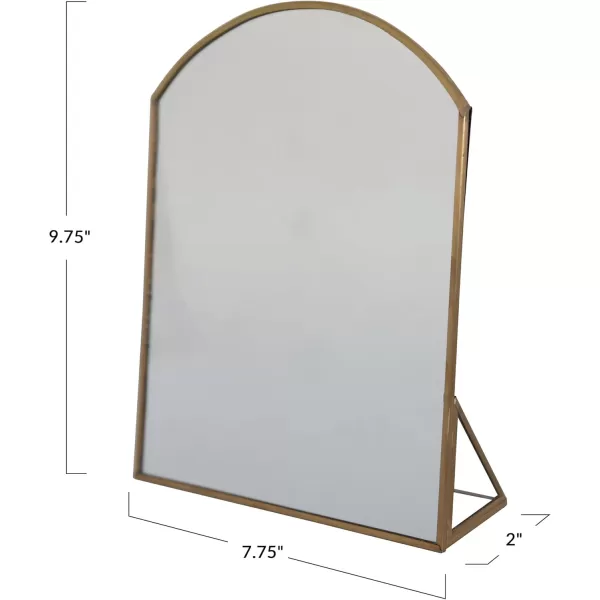 Creative CoOp Arched Metal Framed Standing Mirror Brass