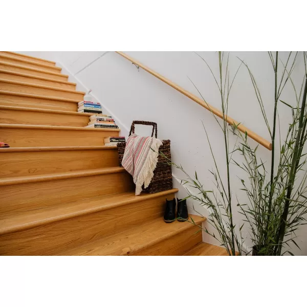 Creative CoOp BacBac Leaf Woven Stair BasketBrown