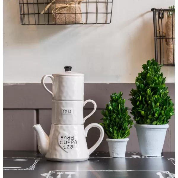 Creative CoOp Boxwood Topiary in Clay PotSmall