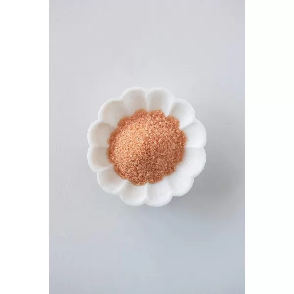Creative CoOp DF2368 Carved Marble Flower Shape Dish White