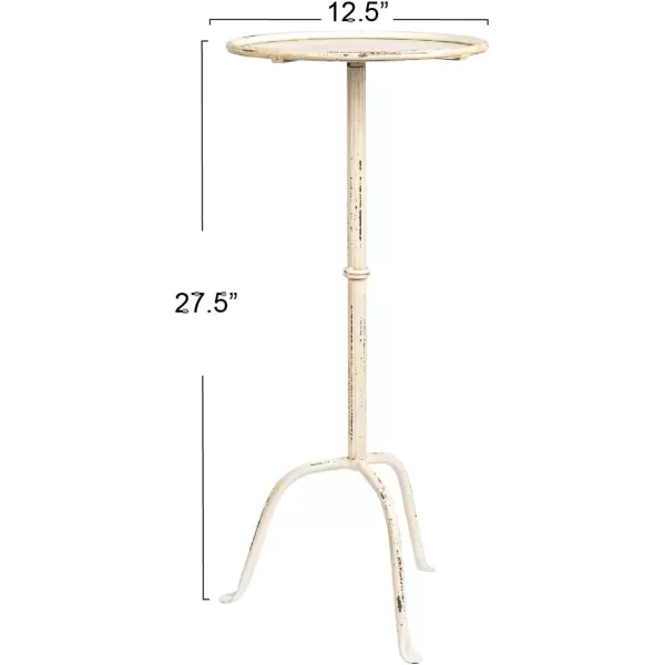 Creative CoOp Metal Martini TableAntique White