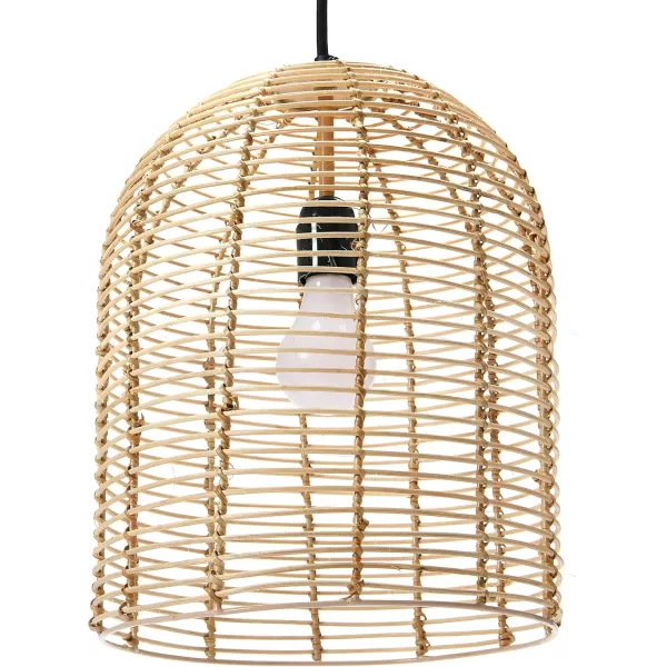 Creative CoOp Modern Boho Hand Woven Rattan Ceiling Light Natural
