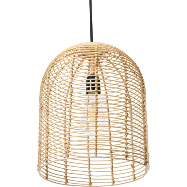 Creative CoOp Modern Boho Hand Woven Rattan Ceiling Light Natural