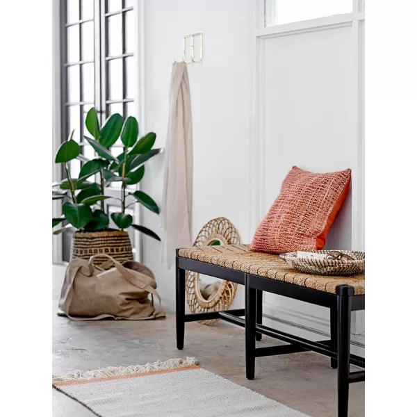 Creative CoOp Oval Woven Bamboo Wall Mirror
