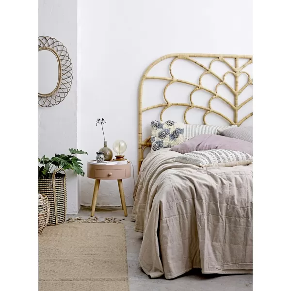 Creative CoOp Oval Woven Bamboo Wall Mirror