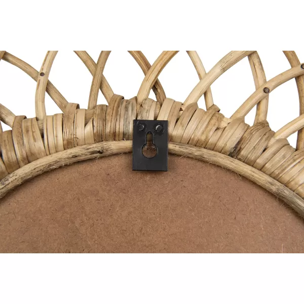 Creative CoOp Oval Woven Bamboo Wall Mirror