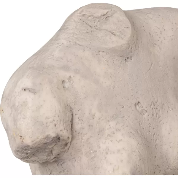 Creative CoOp Plaster Finish Resin Female Body Figure on Metal StandGrey Finish
