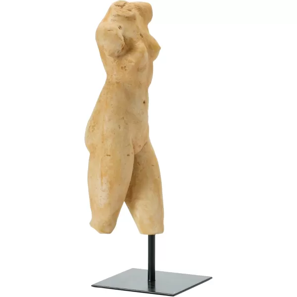 Creative CoOp Plaster Finish Resin Female Body Figure on Metal StandPlaster Finish