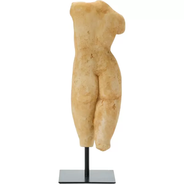Creative CoOp Plaster Finish Resin Female Body Figure on Metal StandPlaster Finish