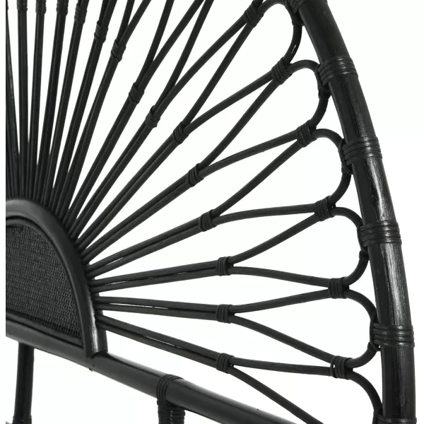 Creative CoOp Rattan Sunrise Design KingSize HeadboardBlack