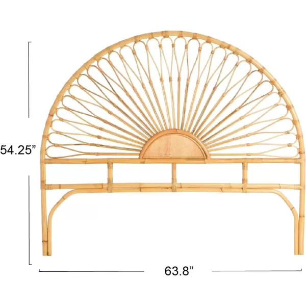 Creative CoOp Rattan Sunrise Design KingSize HeadboardRattan