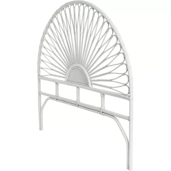 Creative CoOp Rattan Sunrise Design KingSize HeadboardWhite