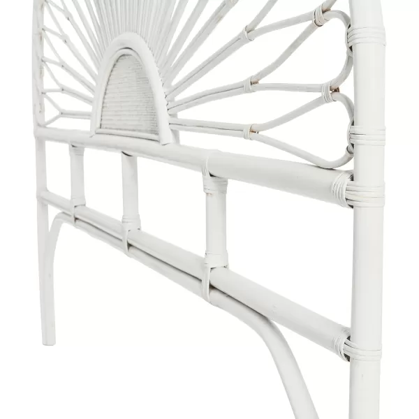 Creative CoOp Rattan Sunrise Design KingSize HeadboardWhite