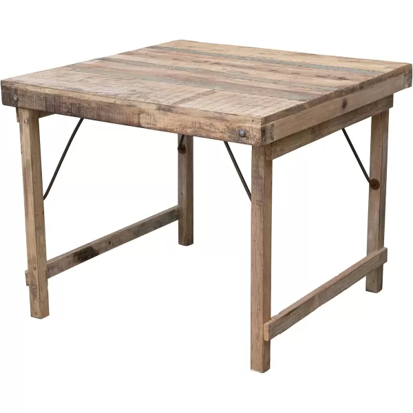 Creative CoOp Reclaimed Wood Folding Table Natural