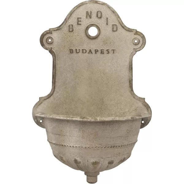 Creative CoOp Reproduction of Vintage Iron Wall Water FountainDistressed Cream