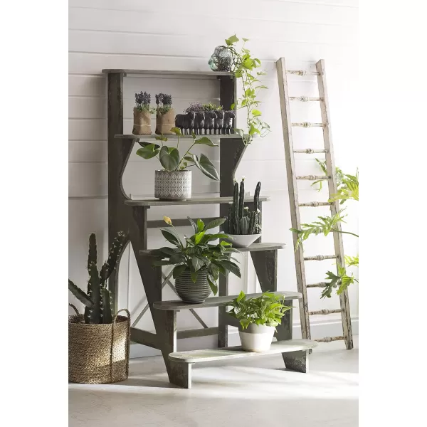 Creative CoOp Resin Sheep Planter with Distressed Iron FinishIron Sheep