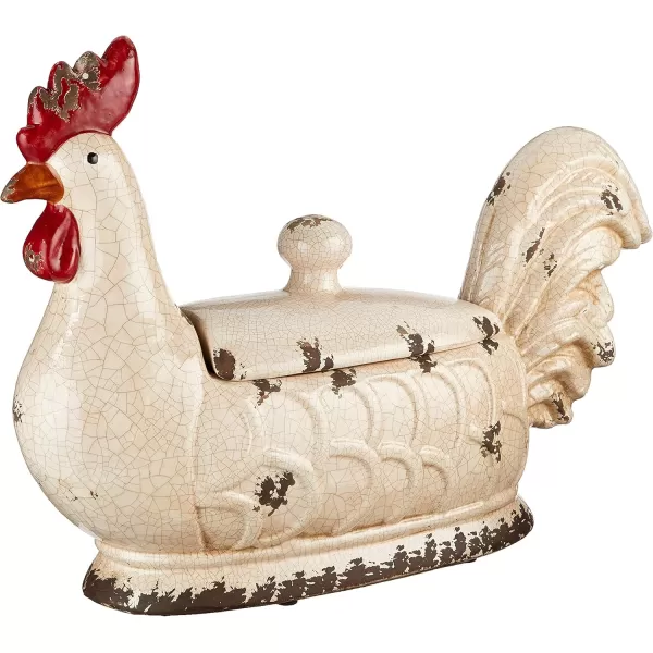 Creative CoOp Rooster Container with Lid