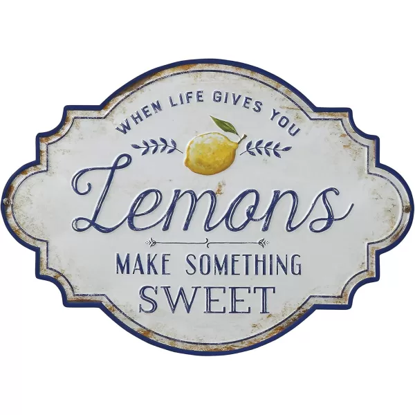 Creative CoOp When Life Gives You Lemons Make Something Sweet Metal Wall Dcor
