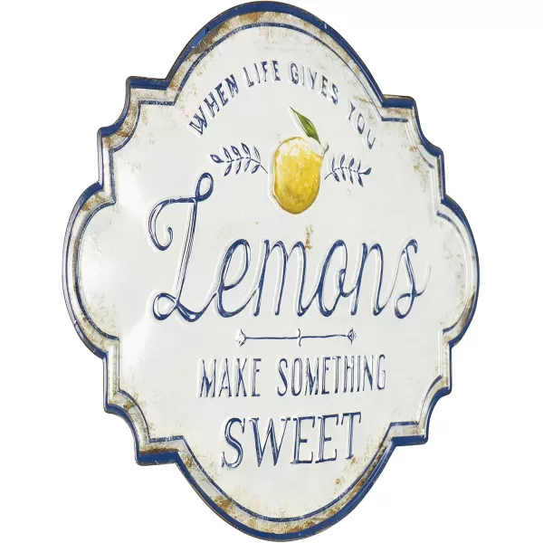 Creative CoOp When Life Gives You Lemons Make Something Sweet Metal Wall Dcor