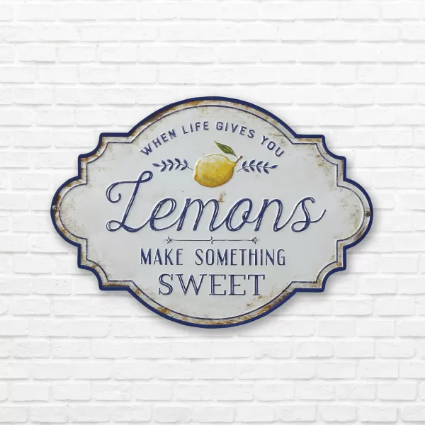 Creative CoOp When Life Gives You Lemons Make Something Sweet Metal Wall Dcor