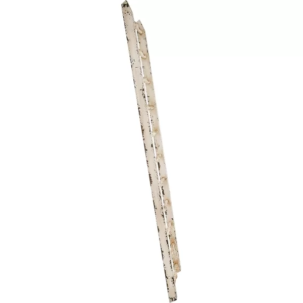 Decorative Wood LadderDistressed White
