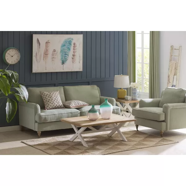 Decorative Wood LadderDistressed White