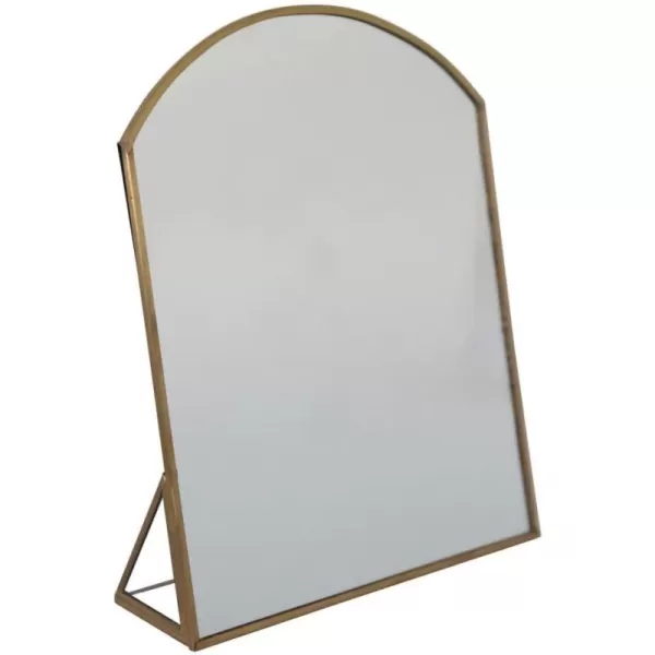 Creative CoOp Arched Metal Framed Standing Mirror Brass