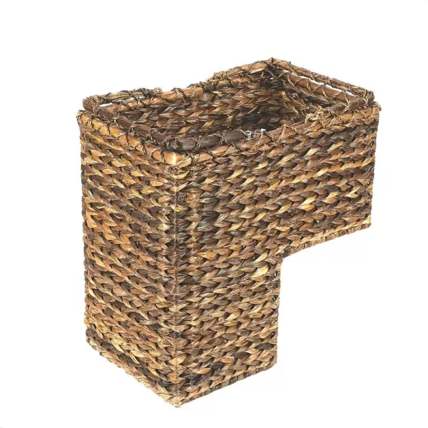 Creative CoOp BacBac Leaf Woven Stair BasketBrown