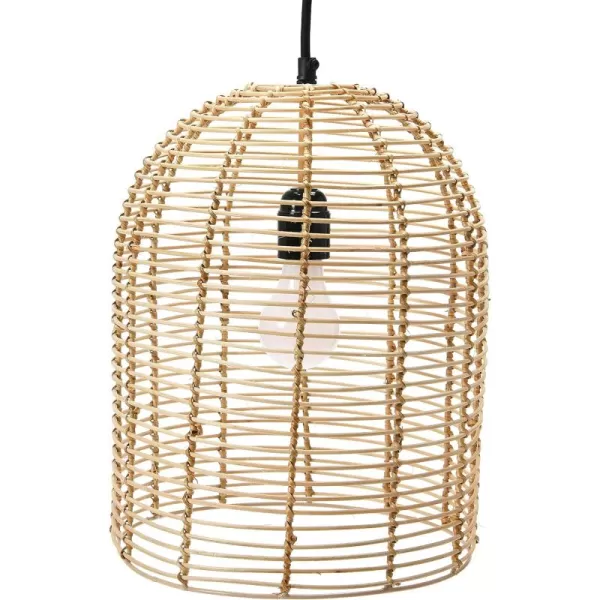 Creative CoOp Modern Boho Hand Woven Rattan Ceiling Light Natural