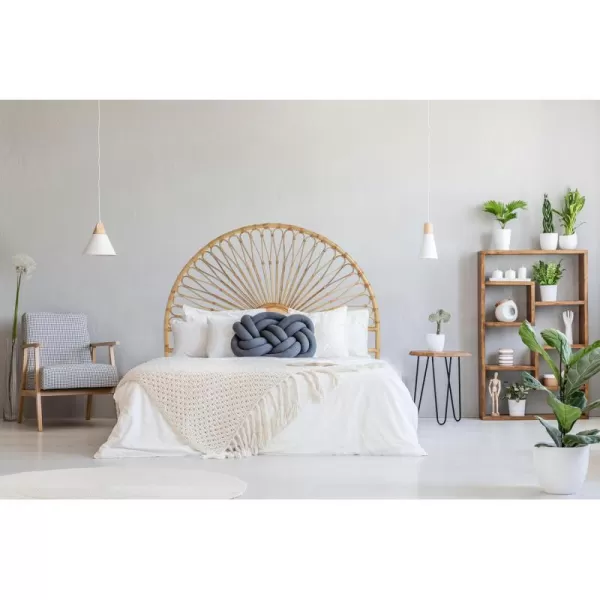 Creative CoOp Rattan Sunrise Design KingSize HeadboardRattan