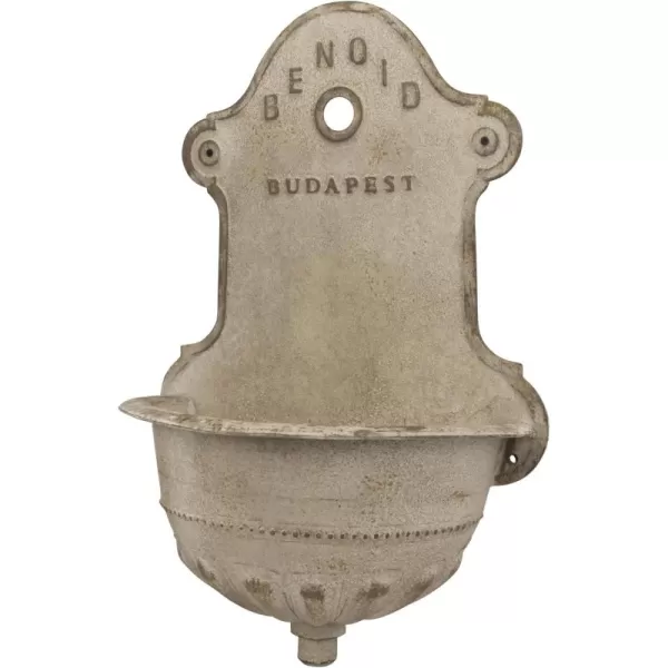 Creative CoOp Reproduction of Vintage Iron Wall Water FountainDistressed Cream
