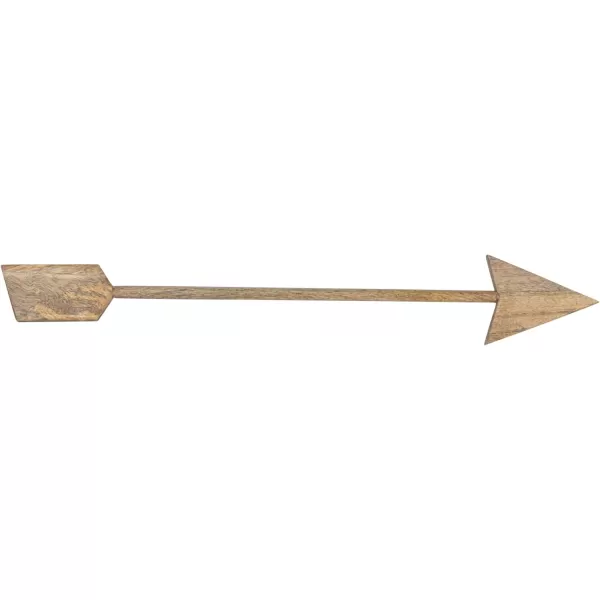 Creative CoOp 20 Inches Carved Mango Wood Arrow Wall Natural Accent Decor