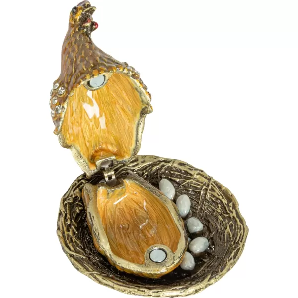 Creative CoOp Amber Jeweled Egg Trinket Box AmberHen