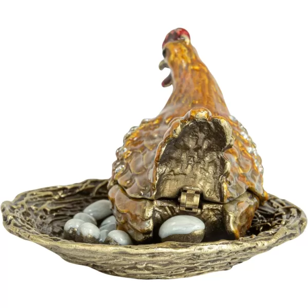 Creative CoOp Amber Jeweled Egg Trinket Box AmberHen