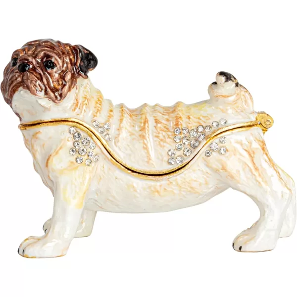 Creative CoOp Amber Jeweled Egg Trinket Box AmberPug