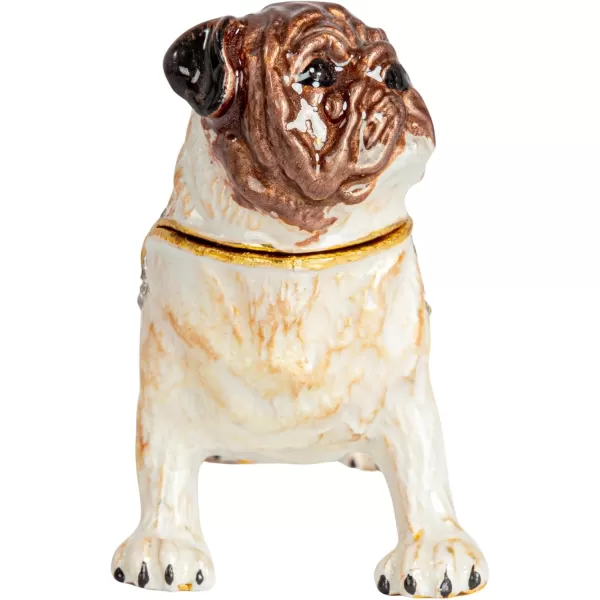 Creative CoOp Amber Jeweled Egg Trinket Box AmberPug