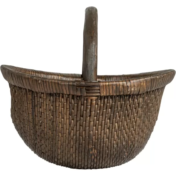 Creative CoOp Antique Woven Wicker Tray Basket BrownBasket
