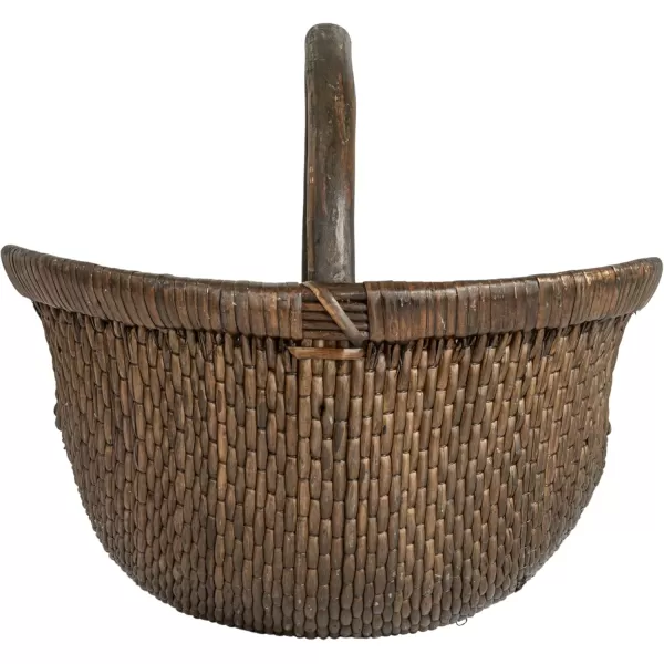 Creative CoOp Antique Woven Wicker Tray Basket BrownBasket