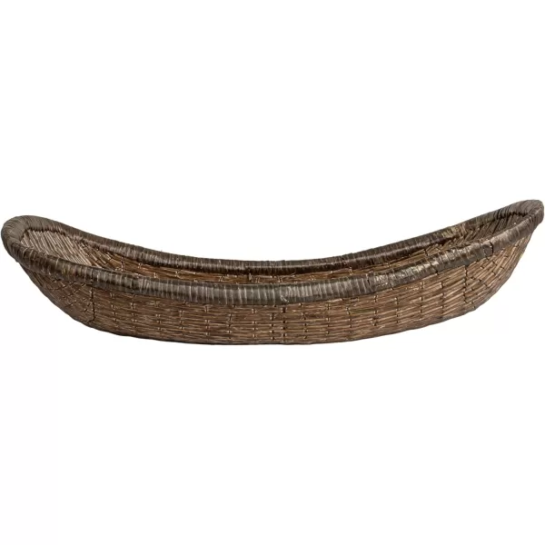 Creative CoOp Antique Woven Wicker Tray Basket BrownTray