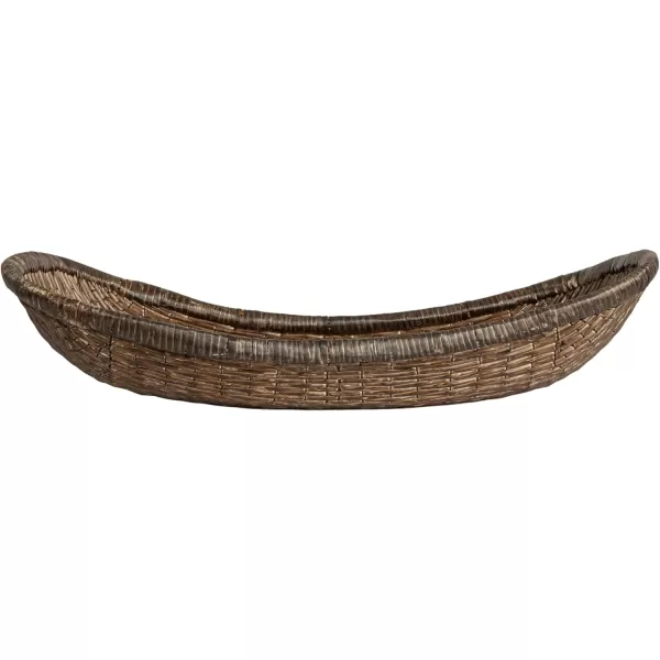 Creative CoOp Antique Woven Wicker Tray Basket BrownTray