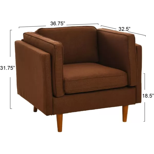 Creative CoOp Atley High Sided Armchair Sofas WheatBrown