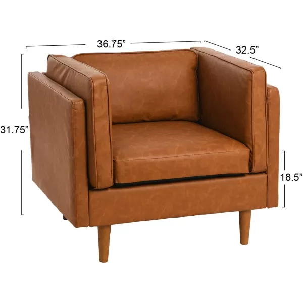 Creative CoOp Atley High Sided Armchair Sofas WheatCognac